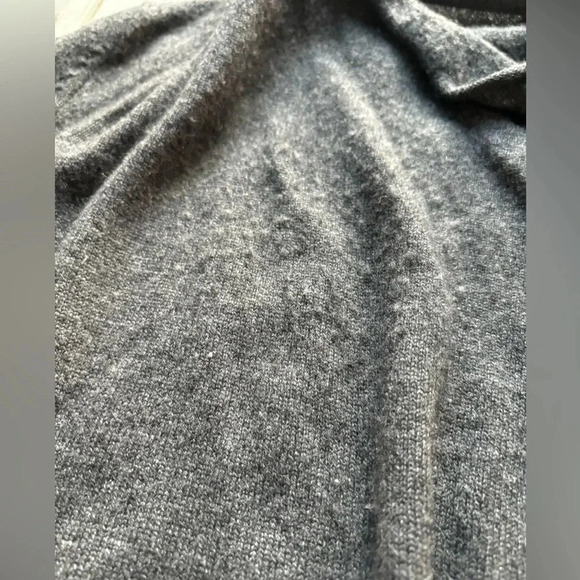 525 America | cashmere wool blend | cowl neck | long sleeve | grey | sweater | s - Picture 12 of 13